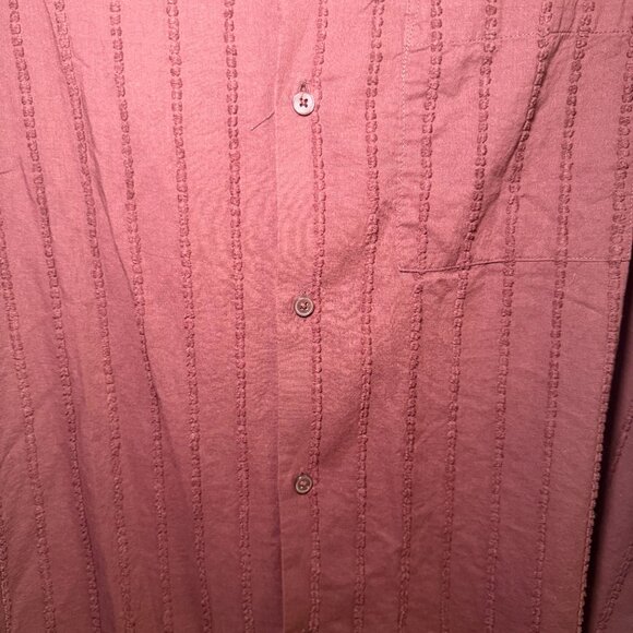 XXL Burgundy/Maroon H&M Short Sleeve Button Up - Picture 6 of 6